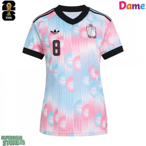 Belgien Youri Tielemans #8 Replika Udebanetrøje Dame VM 2026 Kortærmet